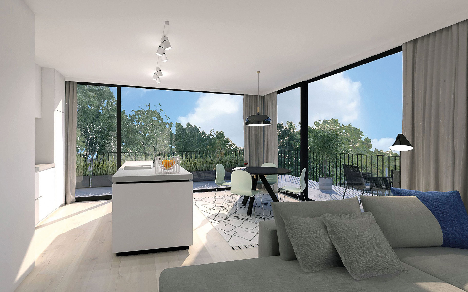 Project Prosperpark interieur keuken appartement 1.5