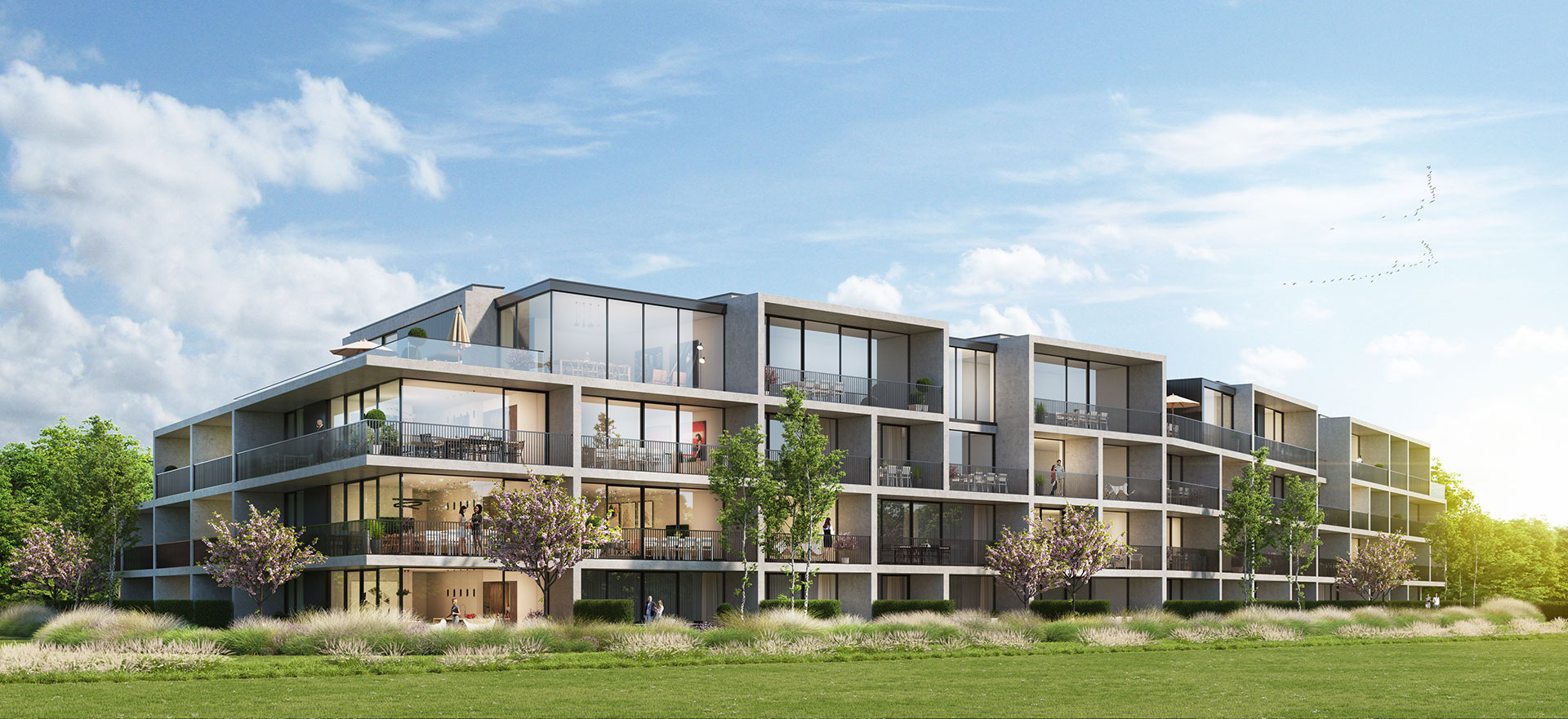 Project Prosperpark gevel aanzicht vooraan